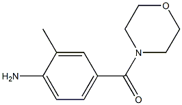 2-methyl-4-(morpholin-4-ylcarbonyl)aniline Struktur