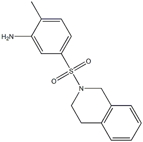 2-methyl-5-(1,2,3,4-tetrahydroisoquinoline-2-sulfonyl)aniline Struktur