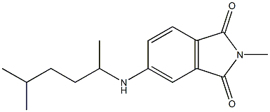 2-methyl-5-[(5-methylhexan-2-yl)amino]-2,3-dihydro-1H-isoindole-1,3-dione Struktur