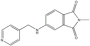 2-methyl-5-[(pyridin-4-ylmethyl)amino]-2,3-dihydro-1H-isoindole-1,3-dione Struktur