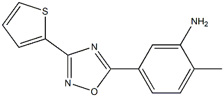 2-methyl-5-[3-(thiophen-2-yl)-1,2,4-oxadiazol-5-yl]aniline Struktur