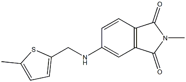 2-methyl-5-{[(5-methylthiophen-2-yl)methyl]amino}-2,3-dihydro-1H-isoindole-1,3-dione Struktur