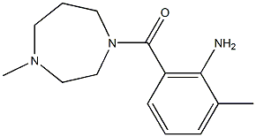 2-methyl-6-[(4-methyl-1,4-diazepan-1-yl)carbonyl]aniline Struktur