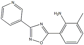 2-methyl-6-[3-(pyridin-3-yl)-1,2,4-oxadiazol-5-yl]aniline Struktur