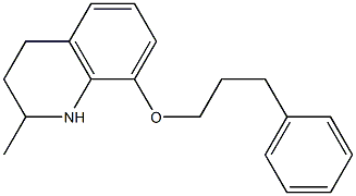 2-methyl-8-(3-phenylpropoxy)-1,2,3,4-tetrahydroquinoline Struktur