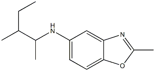 2-methyl-N-(3-methylpentan-2-yl)-1,3-benzoxazol-5-amine Struktur