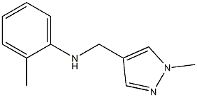 2-methyl-N-[(1-methyl-1H-pyrazol-4-yl)methyl]aniline Struktur