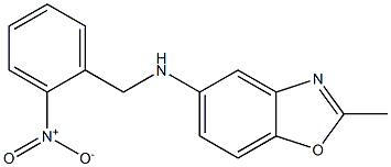 2-methyl-N-[(2-nitrophenyl)methyl]-1,3-benzoxazol-5-amine Struktur