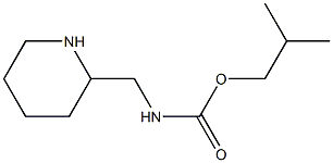 2-methylpropyl N-(piperidin-2-ylmethyl)carbamate Struktur