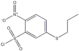 2-nitro-5-(propylthio)benzenesulfonyl chloride Struktur