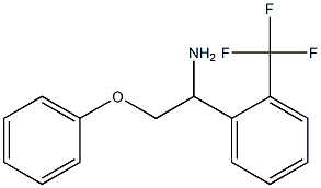 2-phenoxy-1-[2-(trifluoromethyl)phenyl]ethanamine Struktur