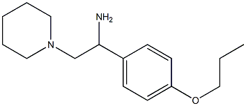 2-piperidin-1-yl-1-(4-propoxyphenyl)ethanamine Struktur