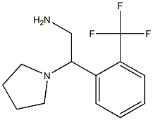 2-pyrrolidin-1-yl-2-[2-(trifluoromethyl)phenyl]ethanamine Struktur