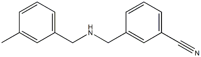 3-({[(3-methylphenyl)methyl]amino}methyl)benzonitrile Struktur