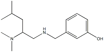 3-({[2-(dimethylamino)-4-methylpentyl]amino}methyl)phenol Struktur