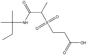 3-({1-[(2-methylbutan-2-yl)carbamoyl]ethane}sulfonyl)propanoic acid Struktur