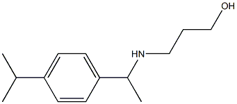 3-({1-[4-(propan-2-yl)phenyl]ethyl}amino)propan-1-ol Struktur