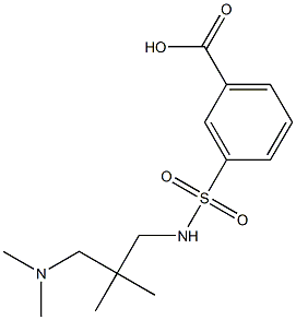 3-({2-[(dimethylamino)methyl]-2-methylpropyl}sulfamoyl)benzoic acid Struktur