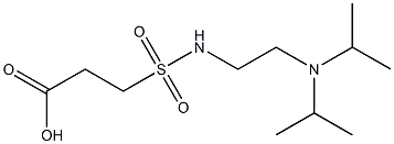 3-({2-[bis(propan-2-yl)amino]ethyl}sulfamoyl)propanoic acid Struktur