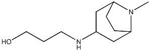 3-({8-methyl-8-azabicyclo[3.2.1]octan-3-yl}amino)propan-1-ol Struktur