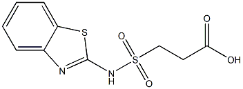 3-(1,3-benzothiazol-2-ylsulfamoyl)propanoic acid Struktur