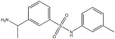 3-(1-aminoethyl)-N-(3-methylphenyl)benzene-1-sulfonamide Struktur