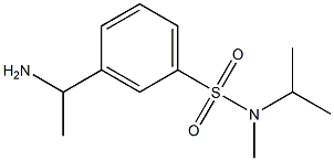 3-(1-aminoethyl)-N-methyl-N-(propan-2-yl)benzene-1-sulfonamide Struktur