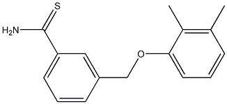 3-(2,3-dimethylphenoxymethyl)benzene-1-carbothioamide Struktur