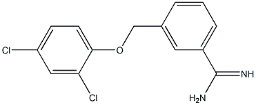 3-(2,4-dichlorophenoxymethyl)benzene-1-carboximidamide Struktur