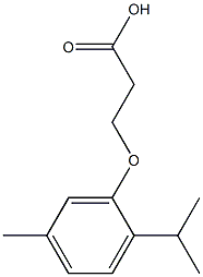 3-(2-isopropyl-5-methylphenoxy)propanoic acid Struktur