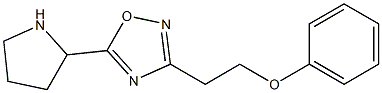 3-(2-phenoxyethyl)-5-(pyrrolidin-2-yl)-1,2,4-oxadiazole Struktur