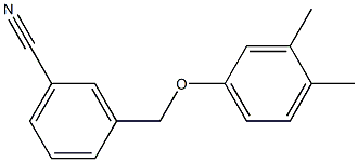 3-(3,4-dimethylphenoxymethyl)benzonitrile Struktur