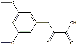 3-(3,5-dimethoxyphenyl)-2-oxopropanoic acid Struktur