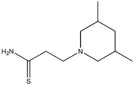 3-(3,5-dimethylpiperidin-1-yl)propanethioamide Struktur