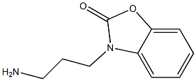 3-(3-aminopropyl)-2,3-dihydro-1,3-benzoxazol-2-one Struktur