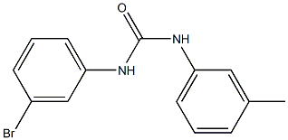 3-(3-bromophenyl)-1-(3-methylphenyl)urea Struktur