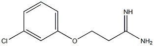 3-(3-chlorophenoxy)propanimidamide Struktur