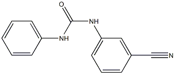 3-(3-cyanophenyl)-1-phenylurea Struktur