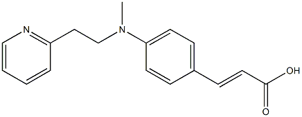 3-(4-{methyl[2-(pyridin-2-yl)ethyl]amino}phenyl)prop-2-enoic acid Struktur