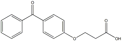 3-(4-benzoylphenoxy)propanoic acid Struktur