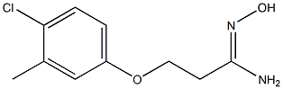 3-(4-chloro-3-methylphenoxy)-N'-hydroxypropanimidamide Struktur