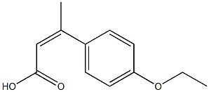 3-(4-ethoxyphenyl)but-2-enoic acid Struktur