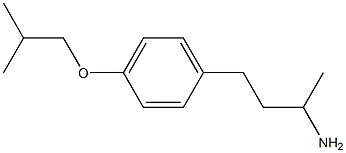 3-(4-isobutoxyphenyl)-1-methylpropylamine Struktur