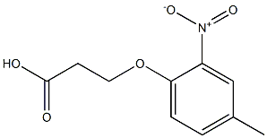 3-(4-methyl-2-nitrophenoxy)propanoic acid Struktur