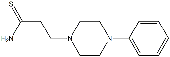 3-(4-phenylpiperazin-1-yl)propanethioamide Struktur