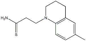 3-(6-methyl-3,4-dihydroquinolin-1(2H)-yl)propanethioamide Struktur