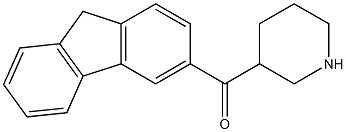 3-(9H-fluoren-3-ylcarbonyl)piperidine Struktur