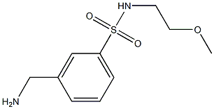 3-(aminomethyl)-N-(2-methoxyethyl)benzenesulfonamide Struktur