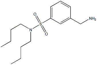 3-(aminomethyl)-N,N-dibutylbenzene-1-sulfonamide Struktur