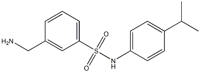 3-(aminomethyl)-N-[4-(propan-2-yl)phenyl]benzene-1-sulfonamide Struktur